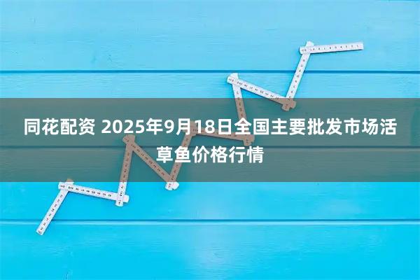 同花配资 2025年9月18日全国主要批发市场活草鱼价格行情