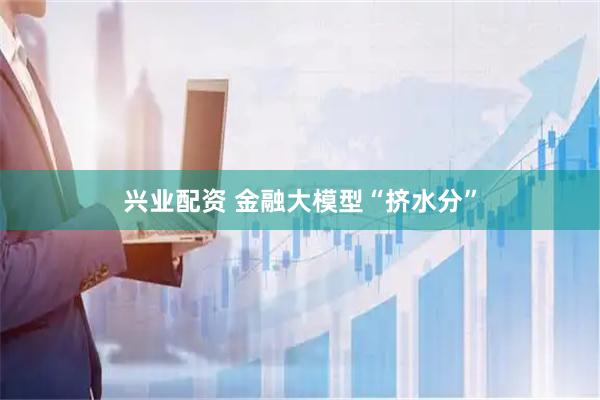 兴业配资 金融大模型“挤水分”